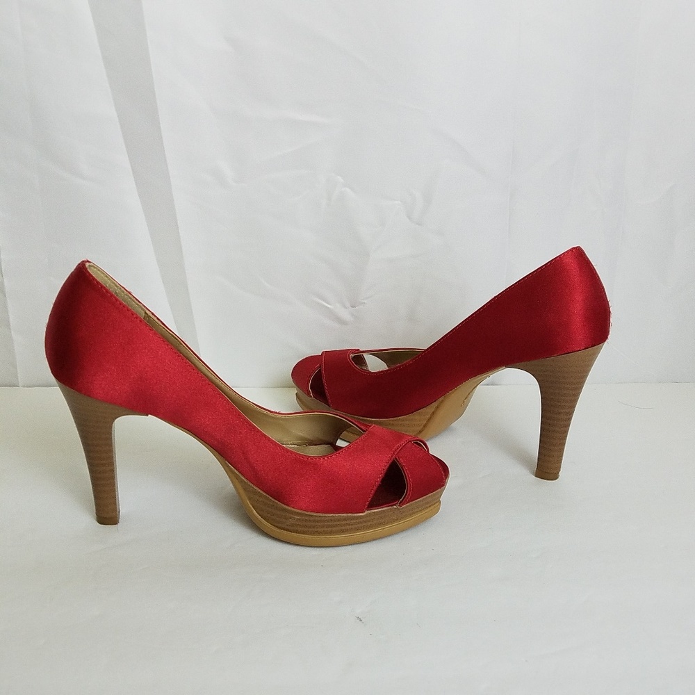 andrea red high heel shoes size 6 [SH1]